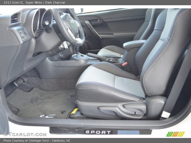 Super White / Dark Charcoal 2013 Scion tC