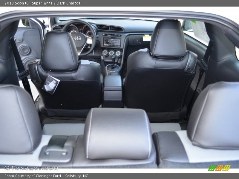 Super White / Dark Charcoal 2013 Scion tC