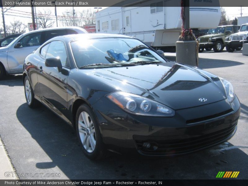 Black Pearl / Black 2007 Hyundai Tiburon GS