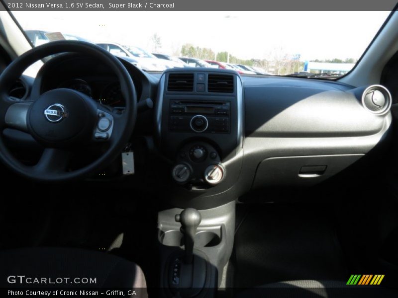 Super Black / Charcoal 2012 Nissan Versa 1.6 SV Sedan
