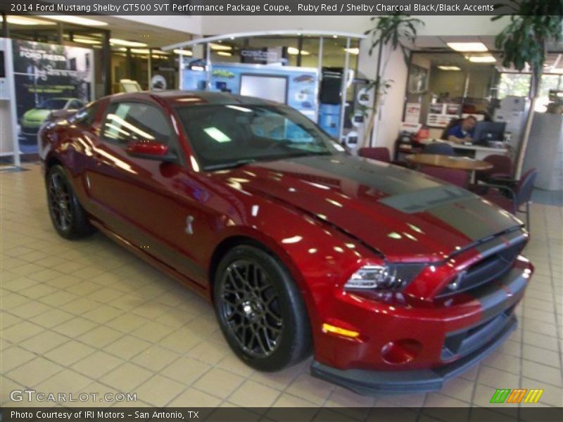 Ruby Red / Shelby Charcoal Black/Black Accents 2014 Ford Mustang Shelby GT500 SVT Performance Package Coupe