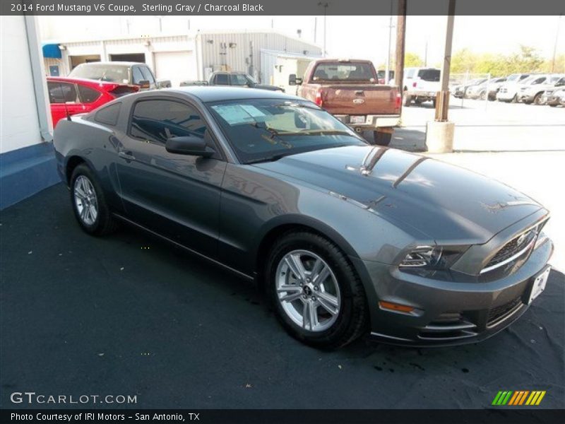 Sterling Gray / Charcoal Black 2014 Ford Mustang V6 Coupe