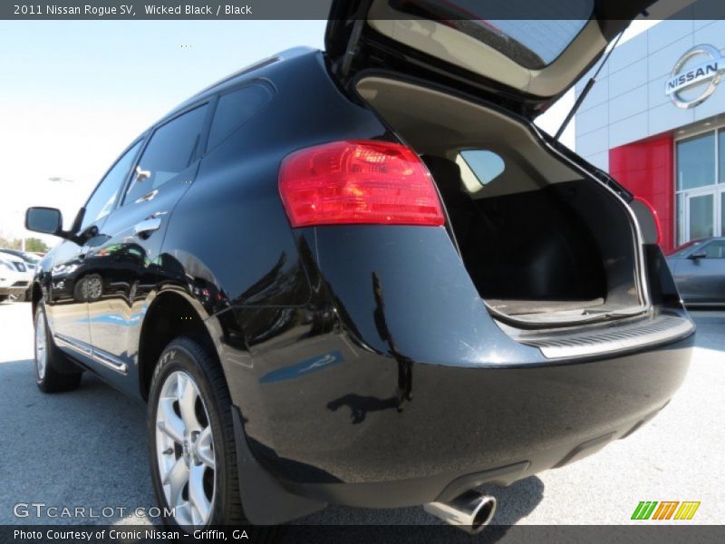 Wicked Black / Black 2011 Nissan Rogue SV