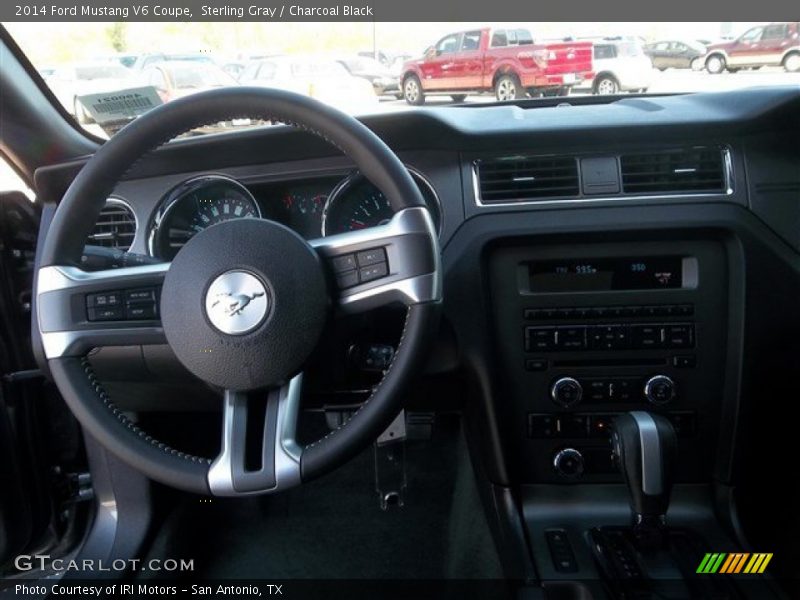 Sterling Gray / Charcoal Black 2014 Ford Mustang V6 Coupe