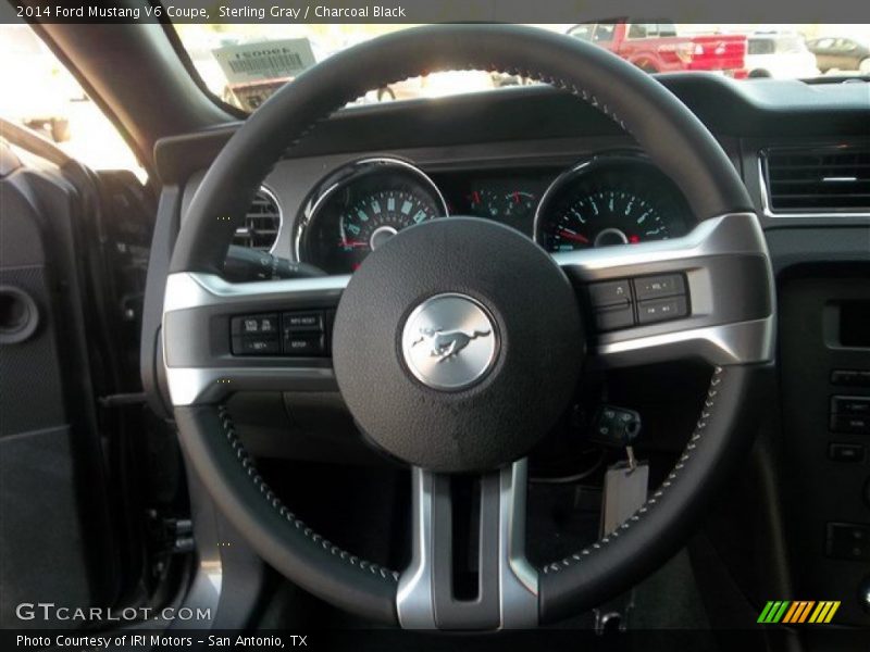 Sterling Gray / Charcoal Black 2014 Ford Mustang V6 Coupe
