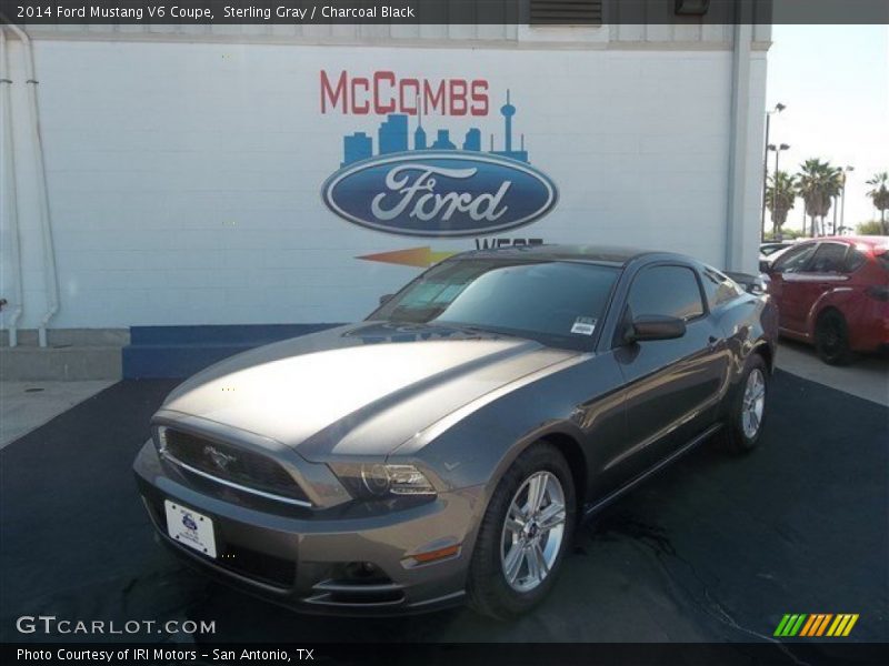 Sterling Gray / Charcoal Black 2014 Ford Mustang V6 Coupe
