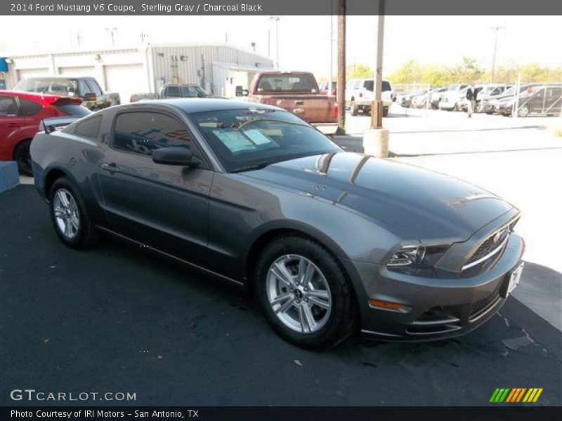 Sterling Gray / Charcoal Black 2014 Ford Mustang V6 Coupe