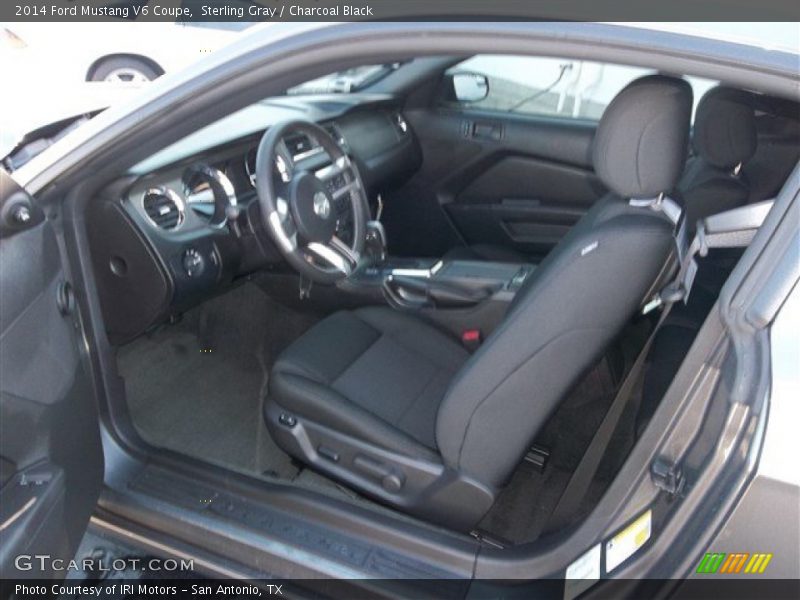 Sterling Gray / Charcoal Black 2014 Ford Mustang V6 Coupe