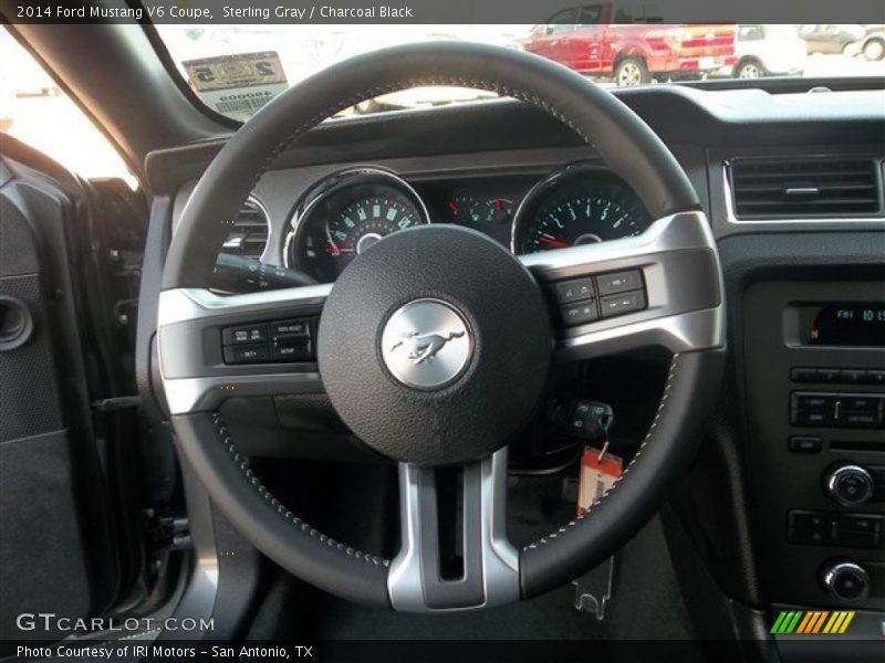 Sterling Gray / Charcoal Black 2014 Ford Mustang V6 Coupe