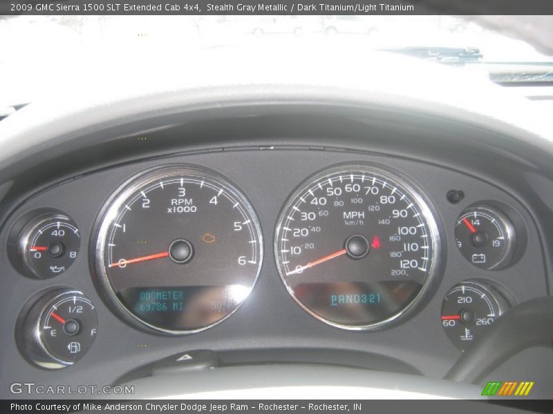 Stealth Gray Metallic / Dark Titanium/Light Titanium 2009 GMC Sierra 1500 SLT Extended Cab 4x4