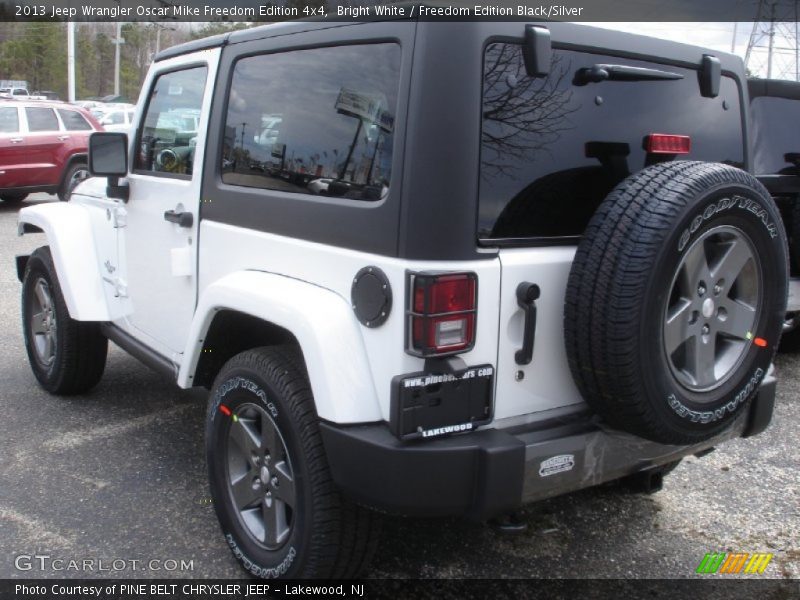 Bright White / Freedom Edition Black/Silver 2013 Jeep Wrangler Oscar Mike Freedom Edition 4x4
