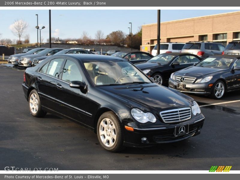 Black / Stone 2006 Mercedes-Benz C 280 4Matic Luxury