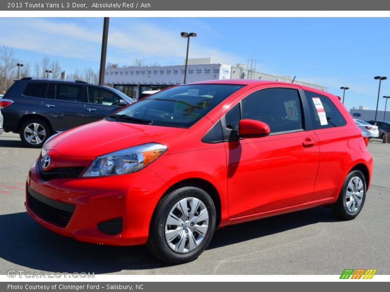 Absolutely Red / Ash 2013 Toyota Yaris L 3 Door