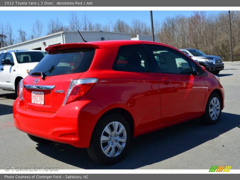 Absolutely Red / Ash 2013 Toyota Yaris L 3 Door