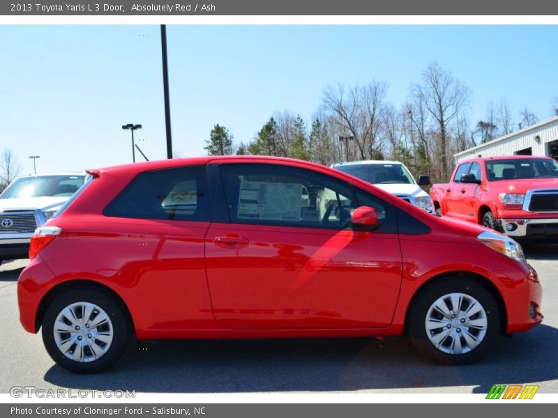 Absolutely Red / Ash 2013 Toyota Yaris L 3 Door