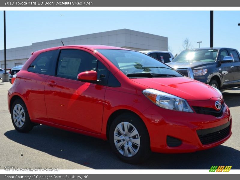Absolutely Red / Ash 2013 Toyota Yaris L 3 Door
