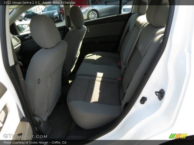 Aspen White / Charcoal 2012 Nissan Sentra 2.0 S
