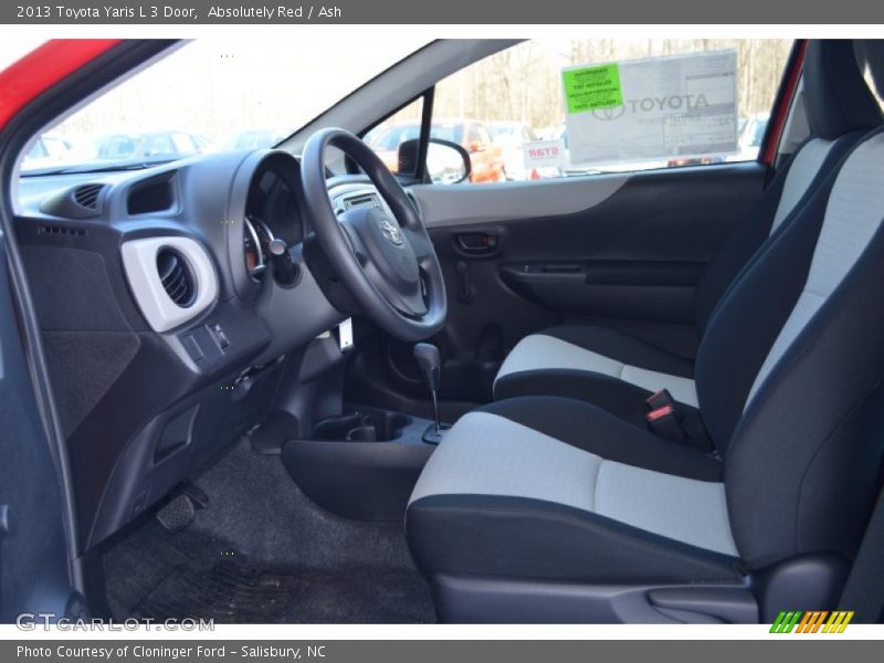 Absolutely Red / Ash 2013 Toyota Yaris L 3 Door