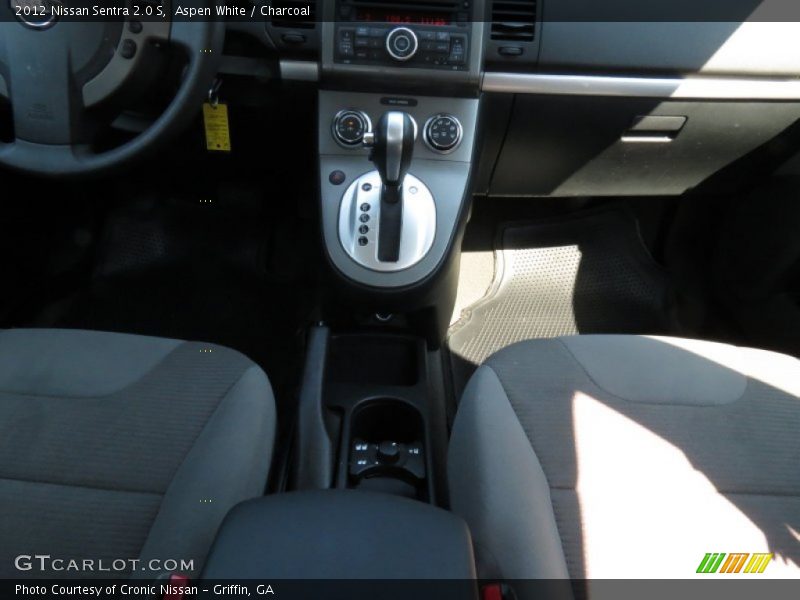Aspen White / Charcoal 2012 Nissan Sentra 2.0 S
