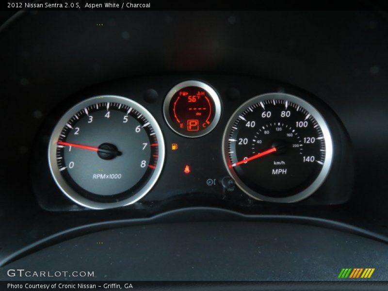Aspen White / Charcoal 2012 Nissan Sentra 2.0 S