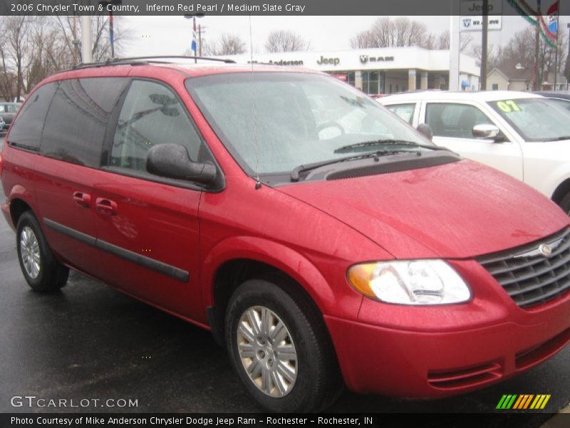 Inferno Red Pearl / Medium Slate Gray 2006 Chrysler Town & Country
