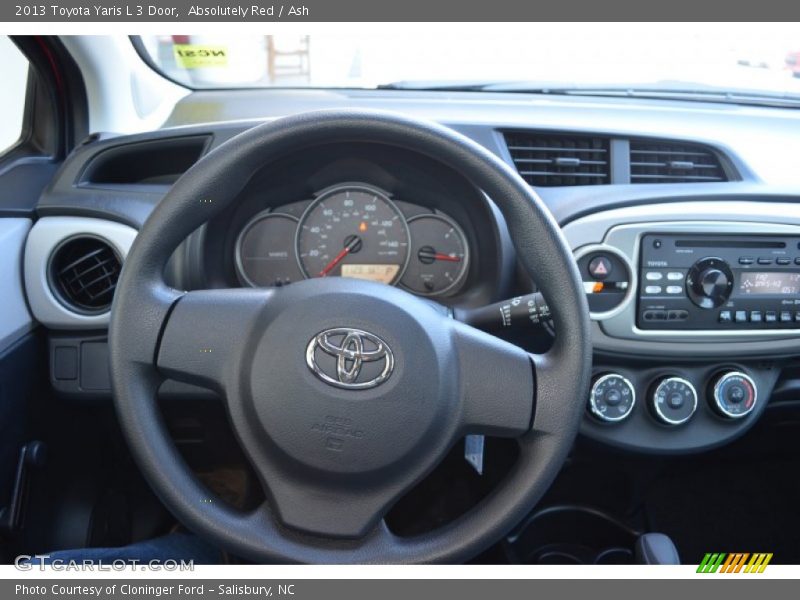 Absolutely Red / Ash 2013 Toyota Yaris L 3 Door