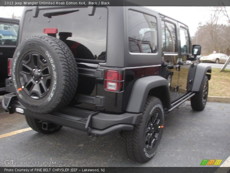 Black / Black 2013 Jeep Wrangler Unlimited Moab Edition 4x4