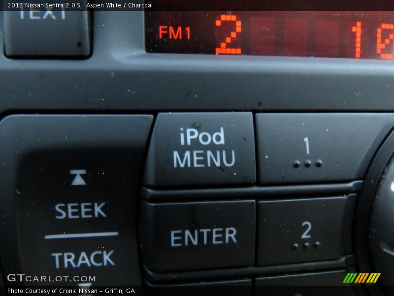 Aspen White / Charcoal 2012 Nissan Sentra 2.0 S