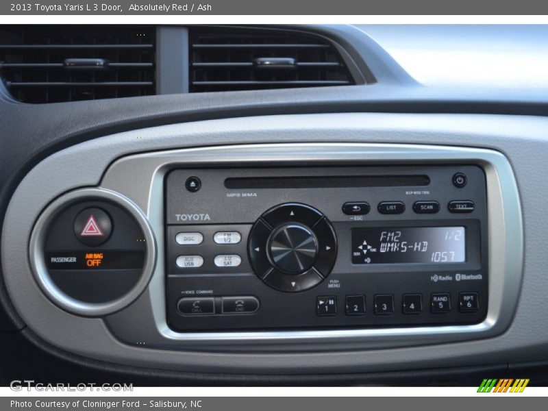 Absolutely Red / Ash 2013 Toyota Yaris L 3 Door