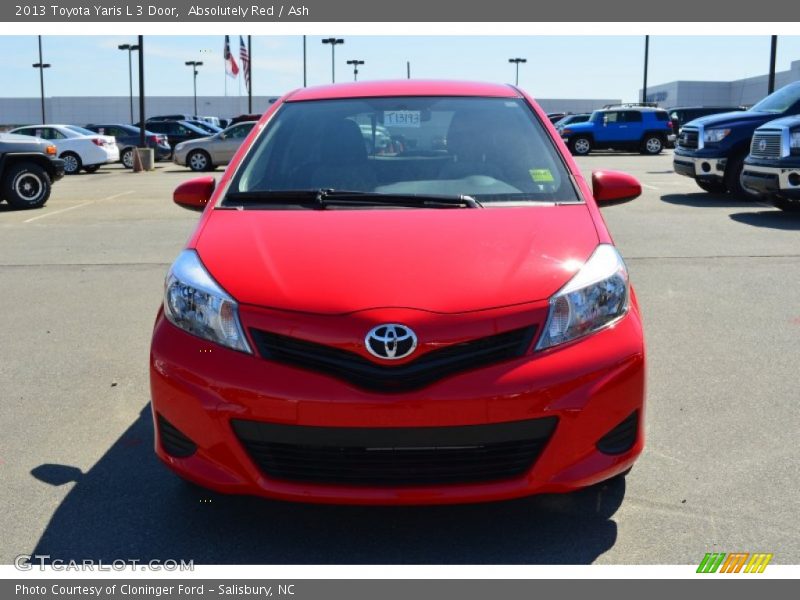 Absolutely Red / Ash 2013 Toyota Yaris L 3 Door