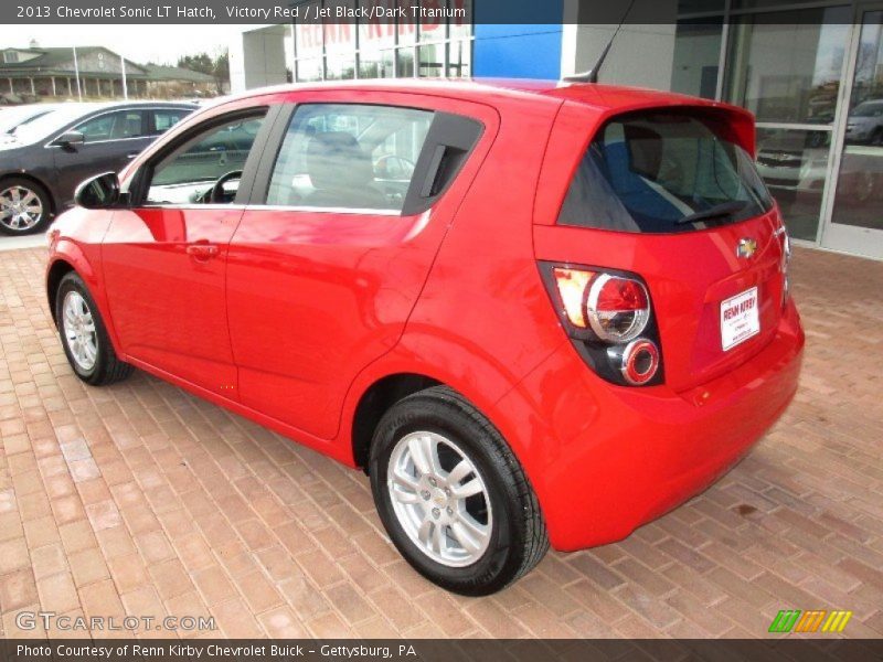 Victory Red / Jet Black/Dark Titanium 2013 Chevrolet Sonic LT Hatch