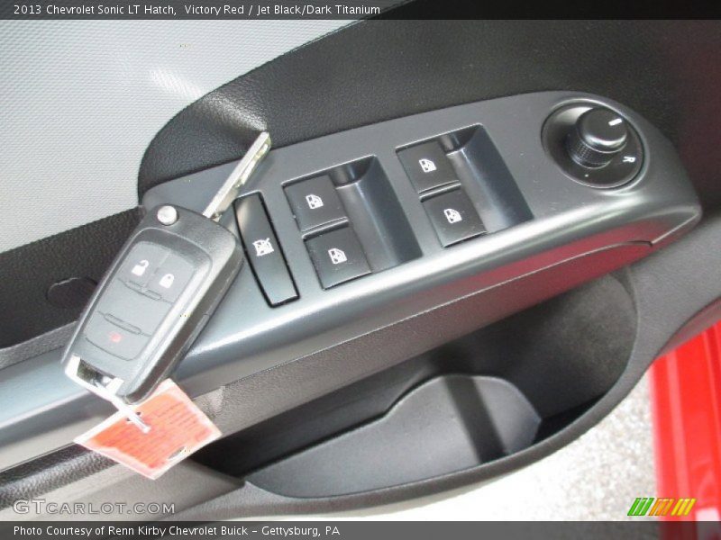 Victory Red / Jet Black/Dark Titanium 2013 Chevrolet Sonic LT Hatch