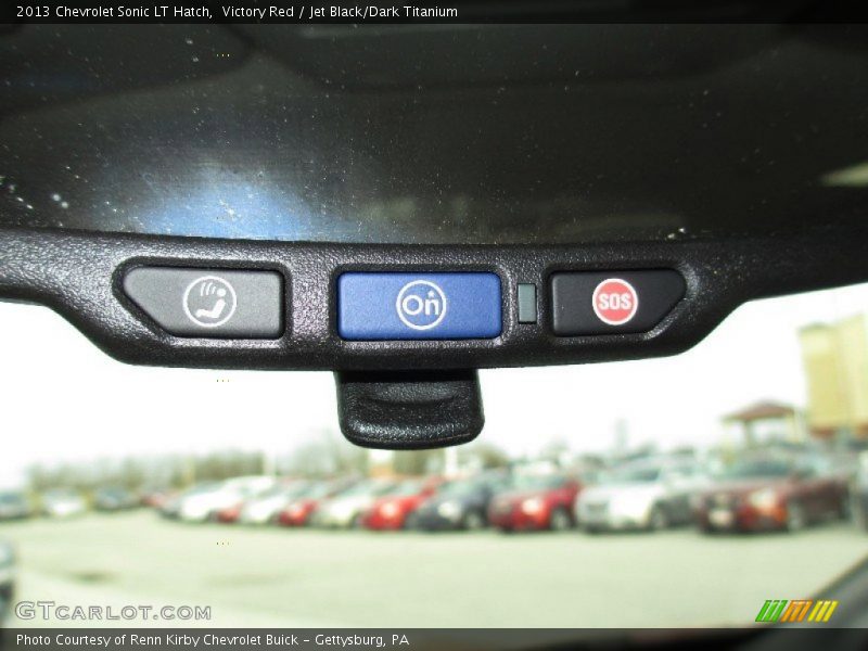 Victory Red / Jet Black/Dark Titanium 2013 Chevrolet Sonic LT Hatch