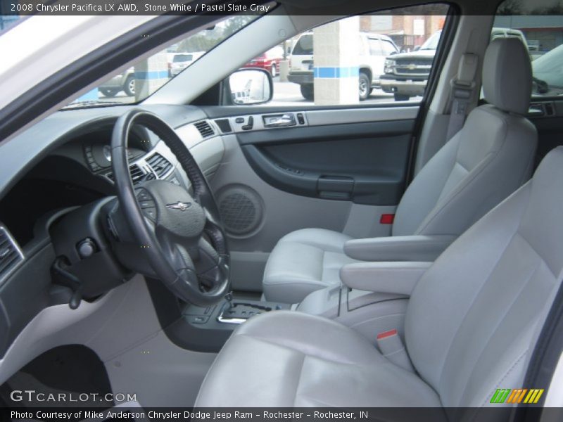 Stone White / Pastel Slate Gray 2008 Chrysler Pacifica LX AWD