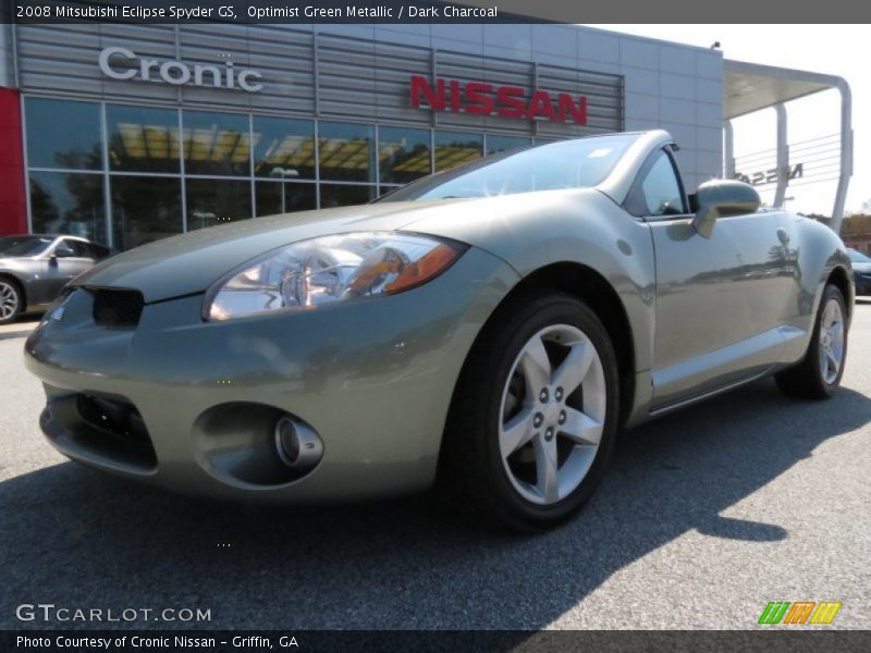 Optimist Green Metallic / Dark Charcoal 2008 Mitsubishi Eclipse Spyder GS