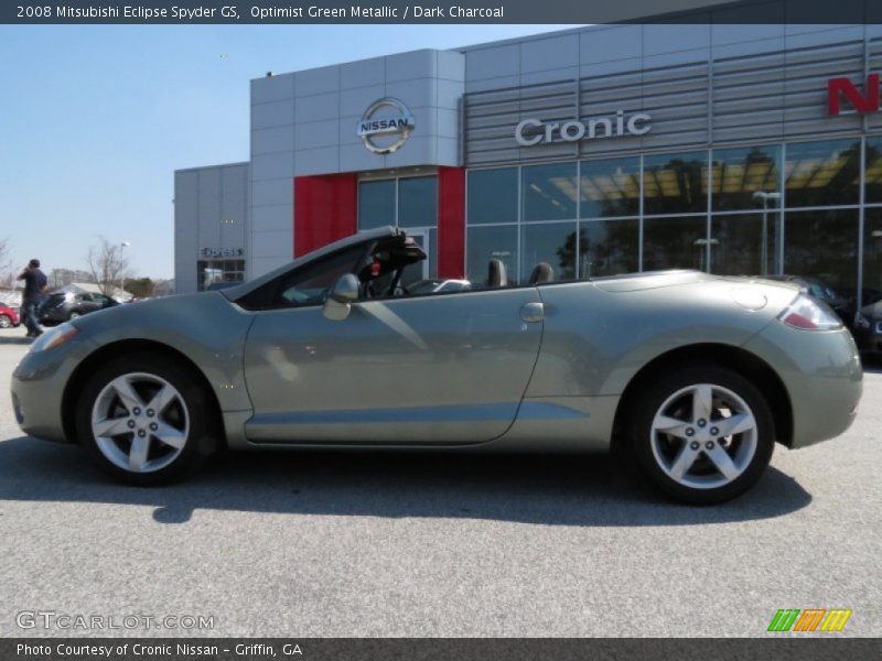 Optimist Green Metallic / Dark Charcoal 2008 Mitsubishi Eclipse Spyder GS