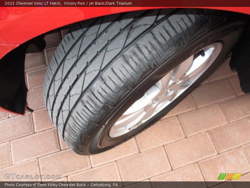 Victory Red / Jet Black/Dark Titanium 2013 Chevrolet Sonic LT Hatch