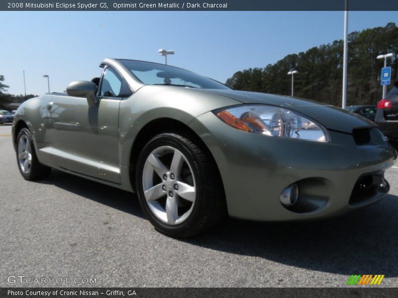Optimist Green Metallic / Dark Charcoal 2008 Mitsubishi Eclipse Spyder GS