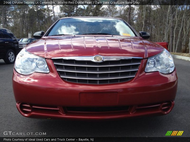 Inferno Red Crystal Pearl / Dark Slate Gray/Light Slate Gray 2008 Chrysler Sebring LX Convertible