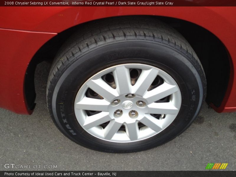 Inferno Red Crystal Pearl / Dark Slate Gray/Light Slate Gray 2008 Chrysler Sebring LX Convertible