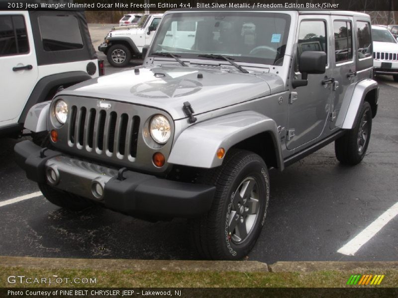 Billet Silver Metallic / Freedom Edition Black/Silver 2013 Jeep Wrangler Unlimited Oscar Mike Freedom Edition 4x4