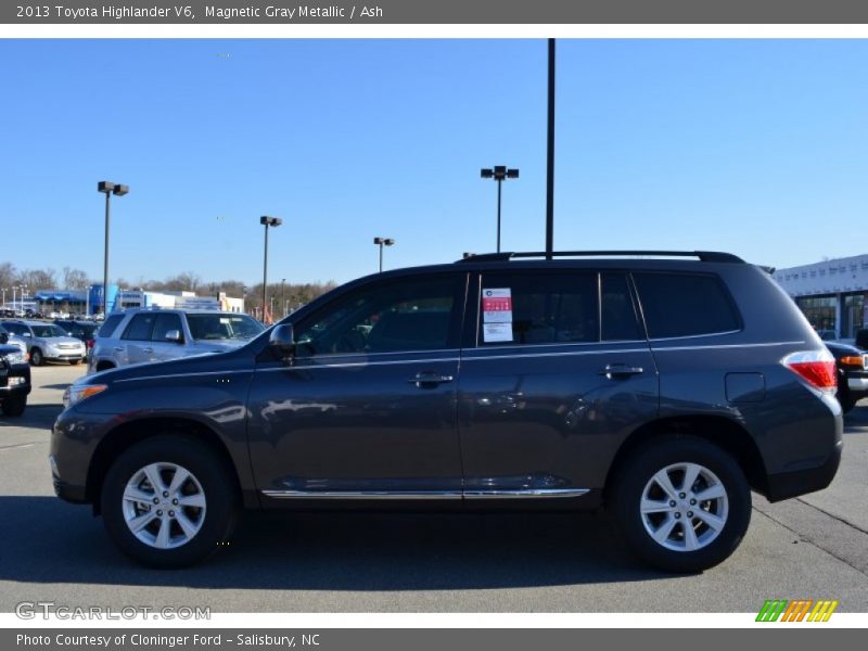 Magnetic Gray Metallic / Ash 2013 Toyota Highlander V6