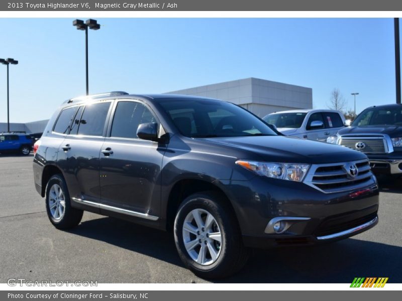 Magnetic Gray Metallic / Ash 2013 Toyota Highlander V6