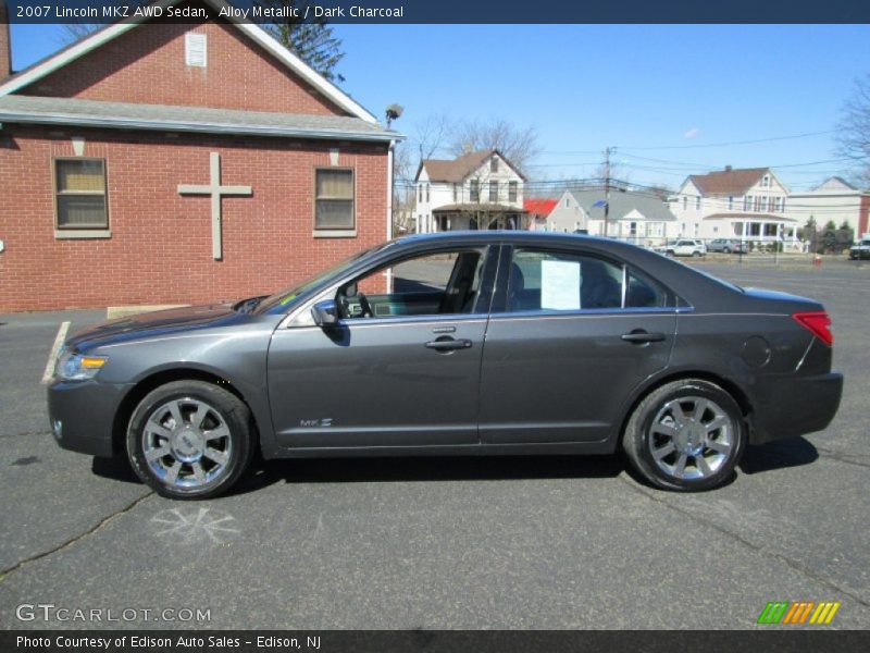 Alloy Metallic / Dark Charcoal 2007 Lincoln MKZ AWD Sedan