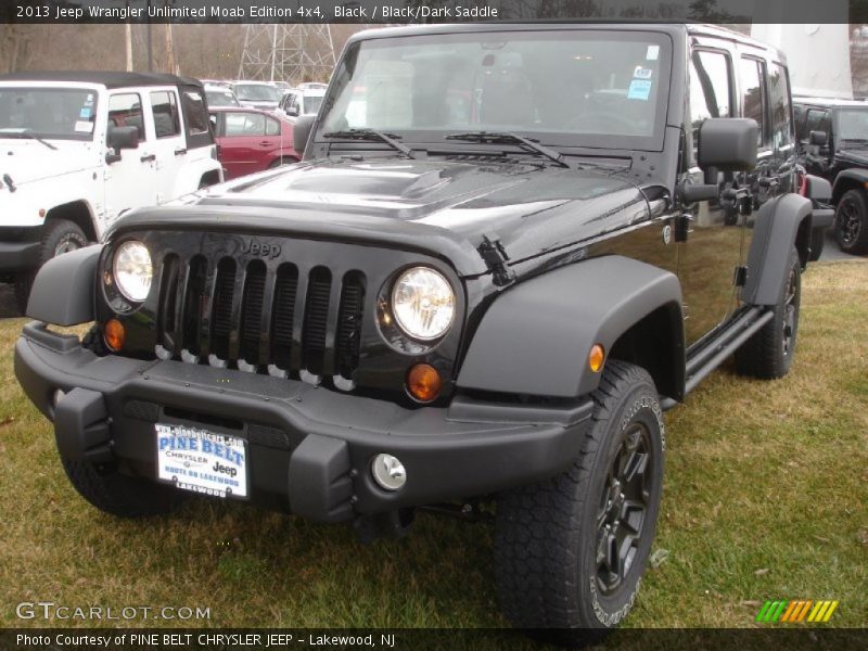 Black / Black/Dark Saddle 2013 Jeep Wrangler Unlimited Moab Edition 4x4