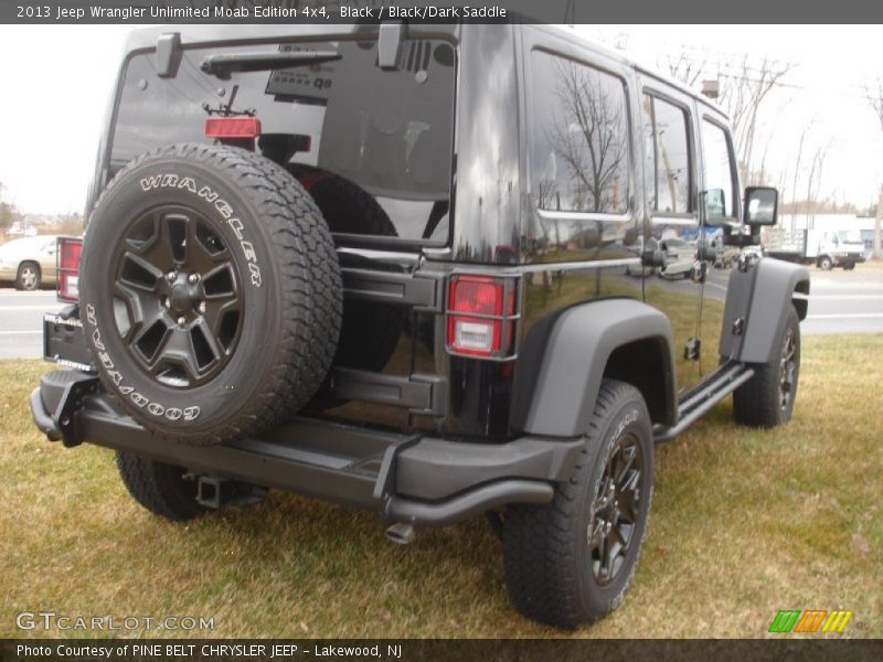 Black / Black/Dark Saddle 2013 Jeep Wrangler Unlimited Moab Edition 4x4