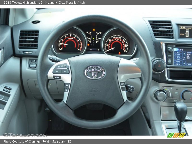 Magnetic Gray Metallic / Ash 2013 Toyota Highlander V6