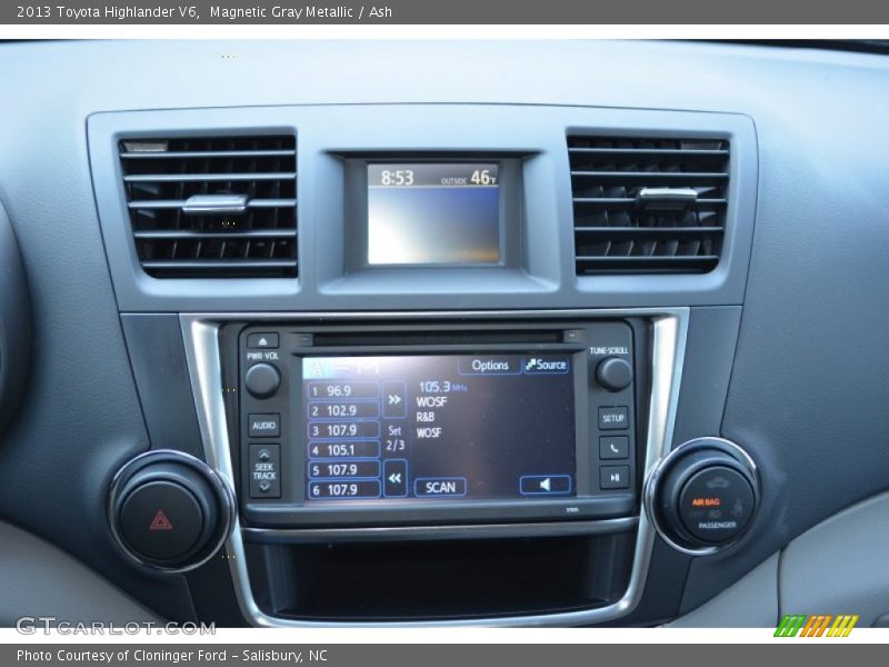 Magnetic Gray Metallic / Ash 2013 Toyota Highlander V6
