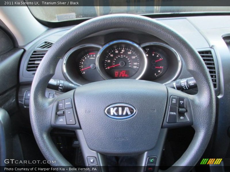 Titanium Silver / Black 2011 Kia Sorento LX