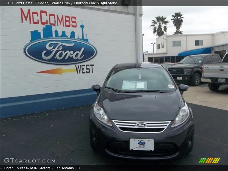 Violet Gray / Charcoal Black/Light Stone 2013 Ford Fiesta SE Sedan